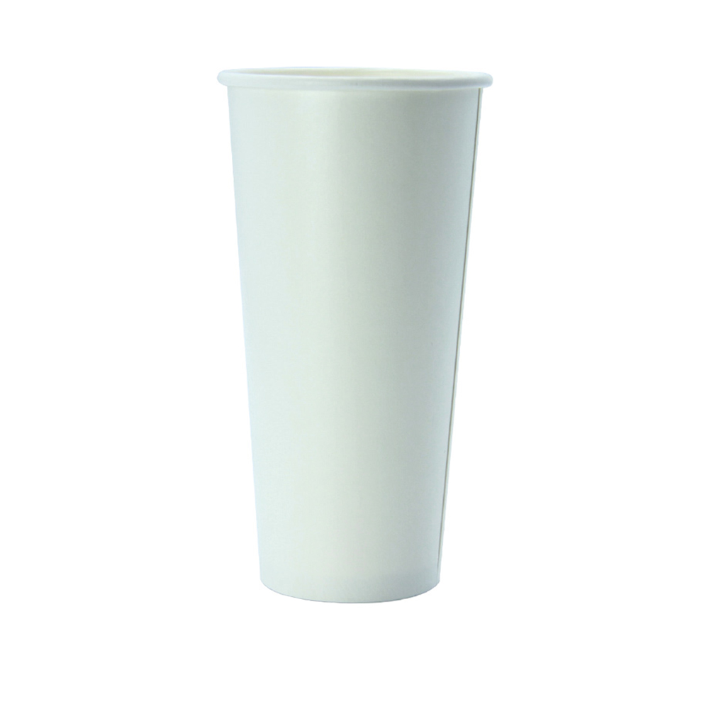 22oz 白色雙面淋膜單層杯