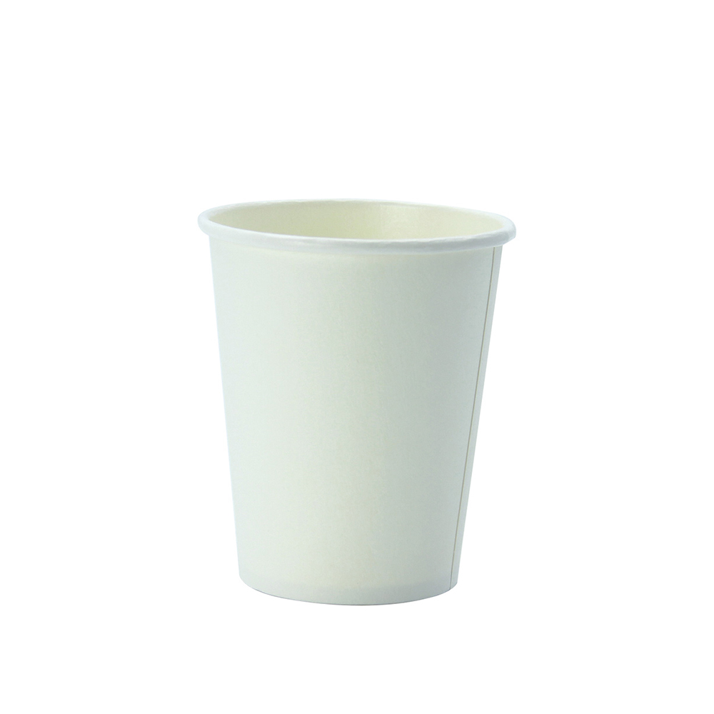 8oz 白色單層杯